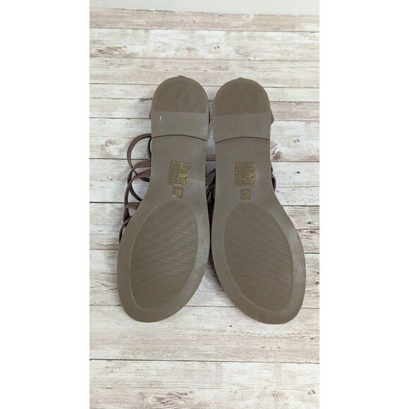 Journee Collection Womens Size 8.5 Brown Leather Adjustable Strappy Sandal - Picture 7 of 10